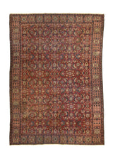 A29763 Oriental Rug Turkish Handmade Area Antique Traditional 5'10'' x 8'1'' -6x8- Red Floral Design