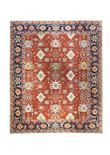 A29928 Oriental Rug Pakistani Handmade Area Transitional Tribal 12'3'' x 14'9'' -12x15- Red Serapi Geometric Design