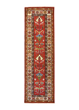 A30004 Oriental Rug Pakistani Handmade Runner Transitional Tribal 1'11'' x 6'4'' -2x6- Red Kazak Geometric Design.jpg