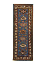A30047 Oriental Rug Pakistani Handmade Runner Transitional Tribal 2'1'' x 5'7'' -2x6- Blue Kazak Geometric Design.jpg
