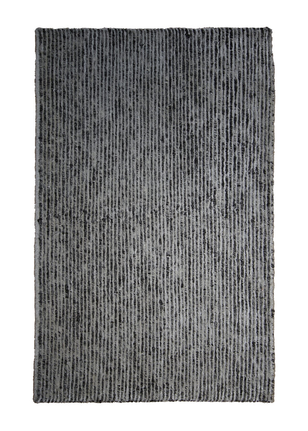 A30187 Oriental Rug Indian Handmade Area Transitional 2'6'' x 4'0'' -3x4- Whites Beige Gray Stripes Design