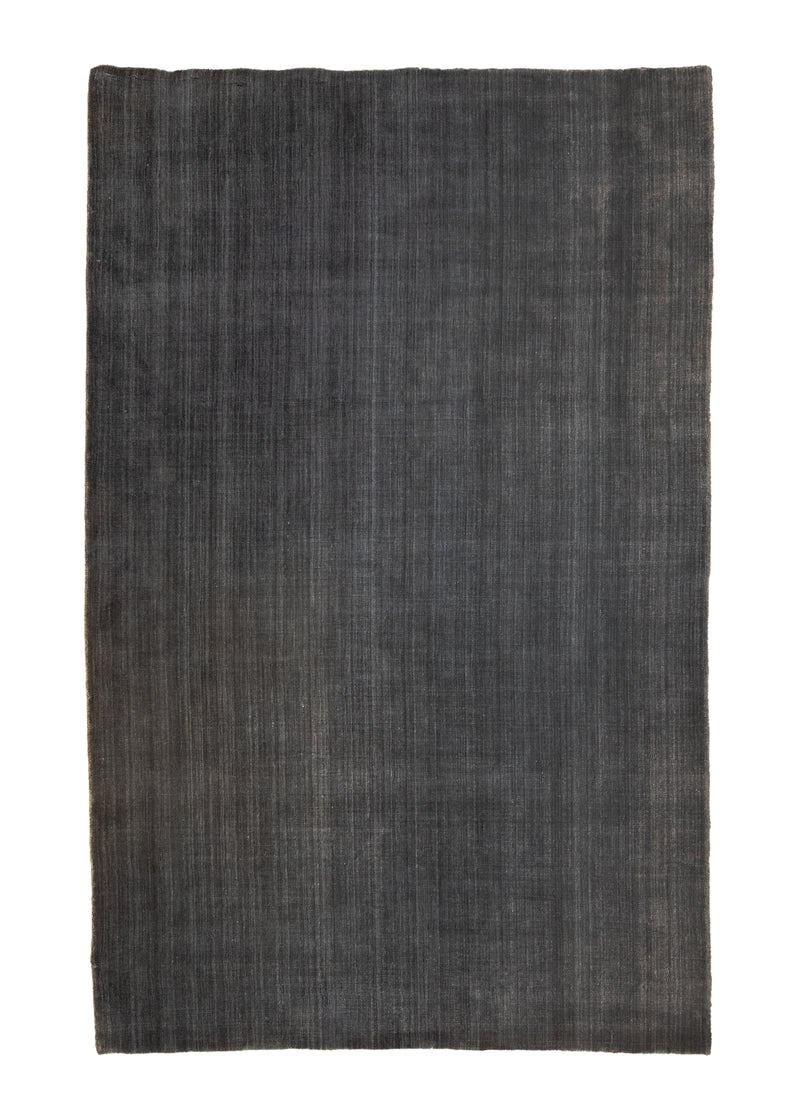 A30191 Oriental Rug Indian Handmade Area Modern 5'8'' x 9'0'' -6x9- Blue Plain Design.jpg