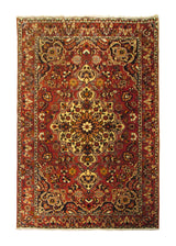 A30304 Persian Rug Bakhtiari Handmade Area Tribal 6'9'' x 9'11'' -7x10- Red Blue Saamaan Floral Design