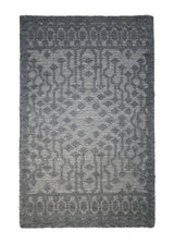 A30341 Oriental Rug Indian Handmade Area Neutral 2'0'' x 3'0'' -2x3- Gray Geometric Design
