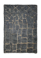 A30342 Oriental Rug Indian Handmade Area Modern 2'0'' x 3'0'' -2x3- Gray Stripes Abstract Design