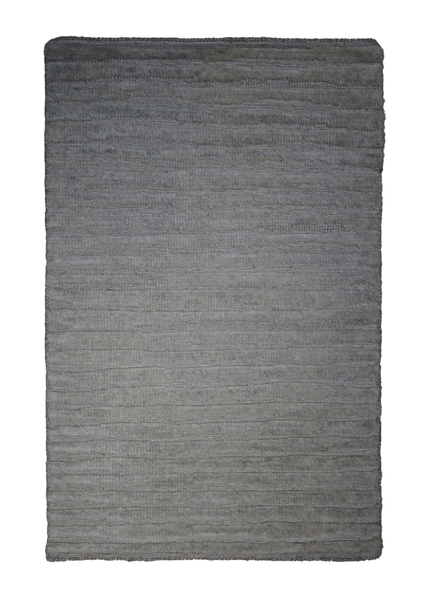 A30345 Oriental Rug Indian Handmade Area Modern Neutral 2'0'' x 3'0'' -2x3- Whites Beige Stripes Design