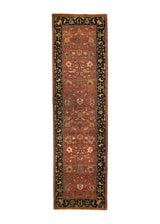 A30432 Oriental Rug Pakistani Handmade Runner Transitional 2'9'' x 9'8'' -3x10- Red Blue Floral Design.jpg