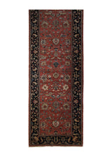 A30432 Oriental Rug Pakistani Handmade Runner Transitional 2'9'' x 9'8'' -3x10- Red Blue Floral Design