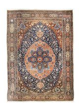 A30453 Persian Rug Khorasan Handmade Area Traditional Antique 12'1'' x 17'0'' -12x17- Red Blue Floral Design