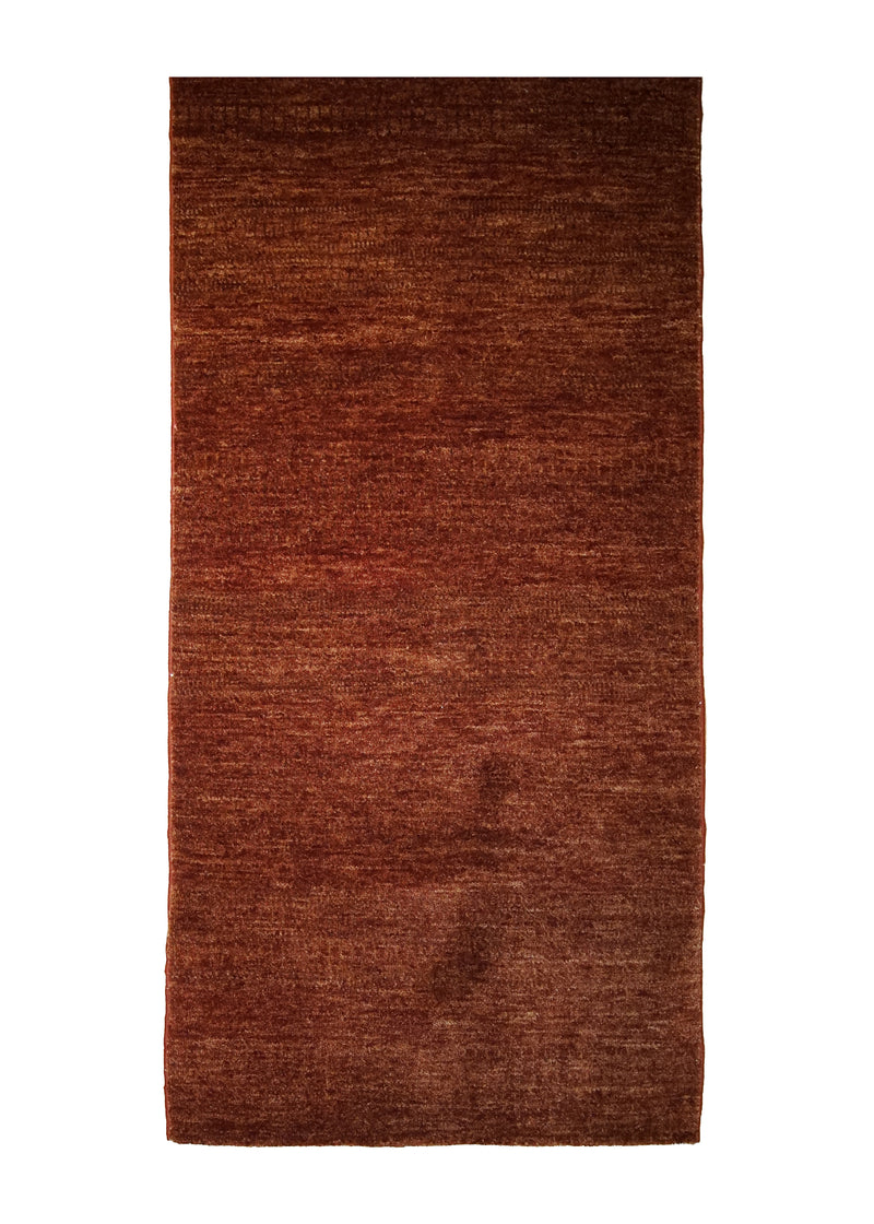 A30474 Oriental Rug Pakistani Handmade Runner Transitional Tribal 2'8'' x 10'1'' -3x10- Red Gabbeh Plain Design