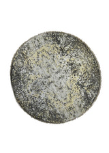 A30569 Oriental Rug Indian Handmade Round Transitional 5'12'' x 6'0'' -6x6- Whites Beige Brown Geometric Splatter Abstract Design