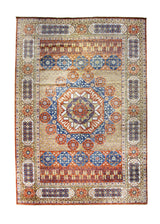 A30585 Oriental Rug Indian Handmade Area Transitional Tribal 12'4'' x 17'8'' -12x18- Yellow Gold Red Geometric Mamluk Design