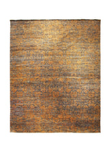 A30589 Oriental Rug Indian Handmade Area Transitional 10'1'' x 12'10'' -10x13- Red Black Geometric Design