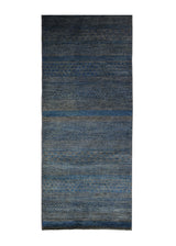 A30611 Oriental Rug Pakistani Handmade Area Transitional Neutral 2'11'' x 9'8'' -3x10- Blue Gray Gabbeh Grass Design
