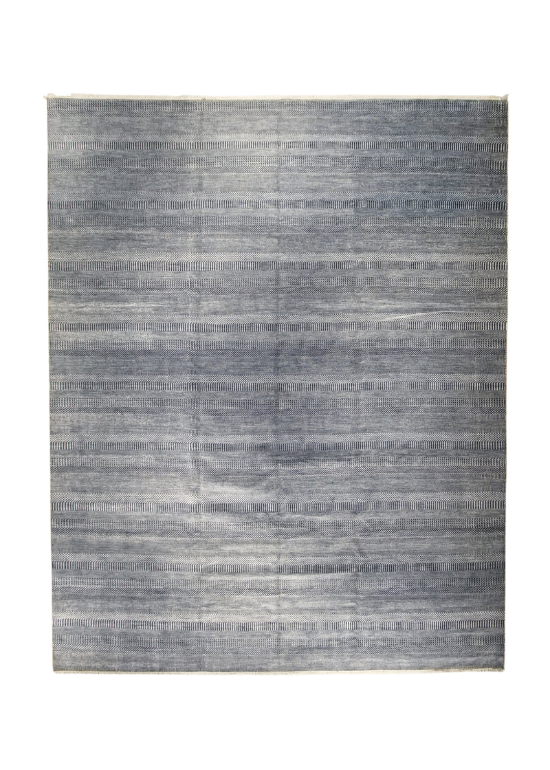 A30854 Oriental Rug Indian Handmade Area Modern 11'10'' x 15'0'' -12x15- Blue Whites Beige Grass Design