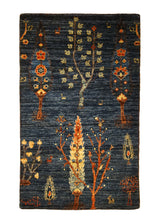 A30924 Oriental Rug Pakistani Handmade Area Transitional Tribal 2'0'' x 3'4'' -2x3- Blue Tree of Life Lori Gabbeh Design