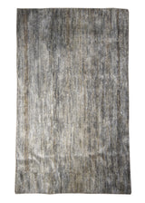 A31006 Oriental Rug Indian Handmade Area Modern 3'0'' x 4'10'' -3x5- Gray Yellow Gold Plain Design