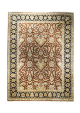 A31015 Oriental Rug Indian Handmade Area Transitional 8'12'' x 12'0'' -9x12- Red Black Tea Washed Floral Design