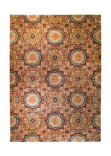 A31114 Oriental Rug Pakistani Handmade Area Transitional 9'10'' x 14'1'' -10x14- Red Green Mamluk Geometric Design