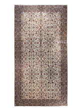 A31210 Persian Rug Bijar Handmade Area Traditional 8'4'' x 15'9'' -8x16- Whites Beige Blue Floral Design