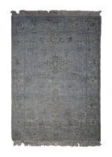 A31336 Oriental Rug Indian Handmade Area Transitional Neutral 2'0'' x 3'0'' -2x3- Whites Beige Floral Oushak Design