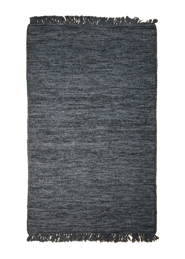 A31337 Oriental Rug Indian Handmade Area Neutral 2'0'' x 3'0'' -2x3- Blue Plain Soumak Design
