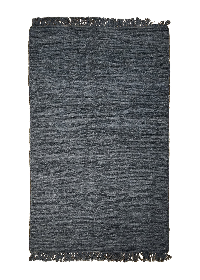 A31337 Oriental Rug Indian Handmade Area Neutral 2'0'' x 3'0'' -2x3- Blue Plain Soumak Design