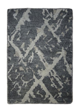 A31352 Oriental Rug Indian Handmade Area Modern 2'0'' x 3'0'' -2x3- Whites Beige Gray Geometric Erased Abstract Design