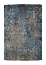 A31354 Oriental Rug Indian Handmade Area Modern 2'0'' x 3'0'' -2x3- Blue Gray Splatter Abstract Design