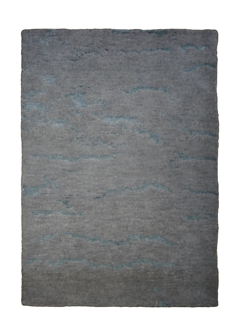 A31365 Oriental Rug Indian Handmade Area Modern Neutral 2'0'' x 3'0'' -2x3- Gray Blue Open Design