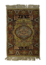 A31371 Oriental Rug Indian Handmade Area Transitional Tribal 2'0'' x 3'0'' -2x3- Yellow Gold Red Black Geometric Serapi Design