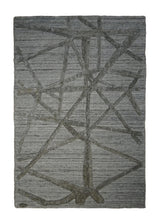 A31375 Oriental Rug Indian Handmade Area Modern Neutral 2'0'' x 3'0'' -2x3- Whites Beige Gray Crackle High Low Pile Design