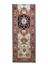 A31461 Oriental Rug Pakistani Handmade Runner Transitional Tribal 2'2'' x 8'0'' -2x8- Red Serapi Geometric Design