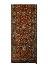 A31622 Oriental Rug Indian Handmade Area Transitional 2'7'' x 11'10'' -3x12- Red Floral Oushak Design