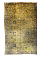A31625 Oriental Rug Indian Handmade Area Traditional 12'8'' x 20'7'' -13x21- Yellow Gold Floral Design
