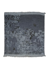 A31652 Oriental Rug Indian Handmade Square Modern 1'6'' x 1'6'' -2x2- Whites Beige Brown Splatter Abstract Design