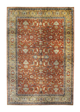 A31811 Oriental Rug Indian Handmade Area Transitional Tribal 11'11'' x 18'2'' -12x18- Red Yellow Gold Whites Beige Geometric Heriz Design
