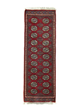 A31917 Oriental Rug Pakistani Handmade Runner Traditional 2'2'' x 6'5'' -2x6- Whites Beige Elephant Foot Design.jpg