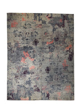 A31953 Oriental Rug Pakistani Handmade Area Modern 8'12'' x 11'11'' -9x12- Gray Pink Yeldiz Abstract Design