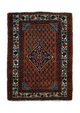 A32140 Persian Rug Malayer Handmade Area Tribal Antique 1'9'' x 2'5'' -2x2- Red Paisley Boteh Design
