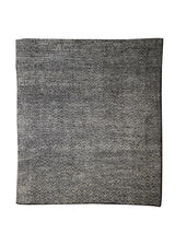 A32154 Oriental Rug Indian Handmade Square Modern Neutral 4'6'' x 5'0'' -5x5- Gray Whites Beige Grass Design