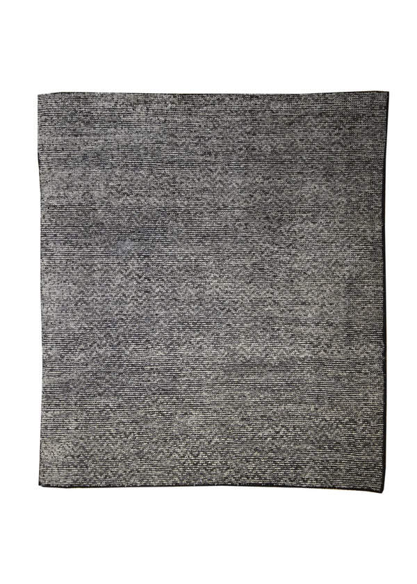 A32154 Oriental Rug Indian Handmade Square Modern Neutral 4'6'' x 5'0'' -5x5- Gray Whites Beige Grass Design