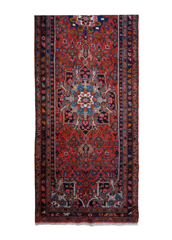 A32220 Persian Rug Hamadan Handmade Runner Tribal 4'1'' x 15'7'' -4x16- Red Floral Design