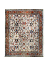 A32221 Oriental Rug Pakistani Handmade Area Transitional Tribal 12'0'' x 14'9'' -12x15- Gray Red Blue Ariana Geometric Serapi Design