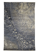 A32263 Oriental Rug Indian Handmade Area Modern Neutral 3'10'' x 5'11'' -4x6- Whites Beige Gray Blue Abstract Splatter Design