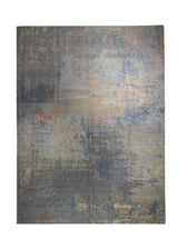 A32364 Oriental Rug Indian Handmade Area Modern 8'12'' x 12'2'' -9x12- Gray Pink Abstract Splatter Design