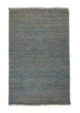 A32389 Oriental Rug Indian Handmade Area Transitional Neutral 2'0'' x 3'1'' -2x3- Gray Blue Abstract Erased Design