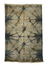 A32424 Oriental Rug Indian Handmade Area Modern 2'0'' x 3'0'' -2x3- Blue Yellow Gold Abstract Crackle Design