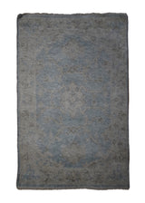 A32470 Oriental Rug Indian Handmade Area Transitional 2'0'' x 3'0'' -2x3- Blue Whites Beige Floral Oushak Design