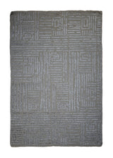 A32473 Oriental Rug Indian Handmade Area Transitional Neutral 2'0'' x 3'0'' -2x3- Whites Beige Geometric Design